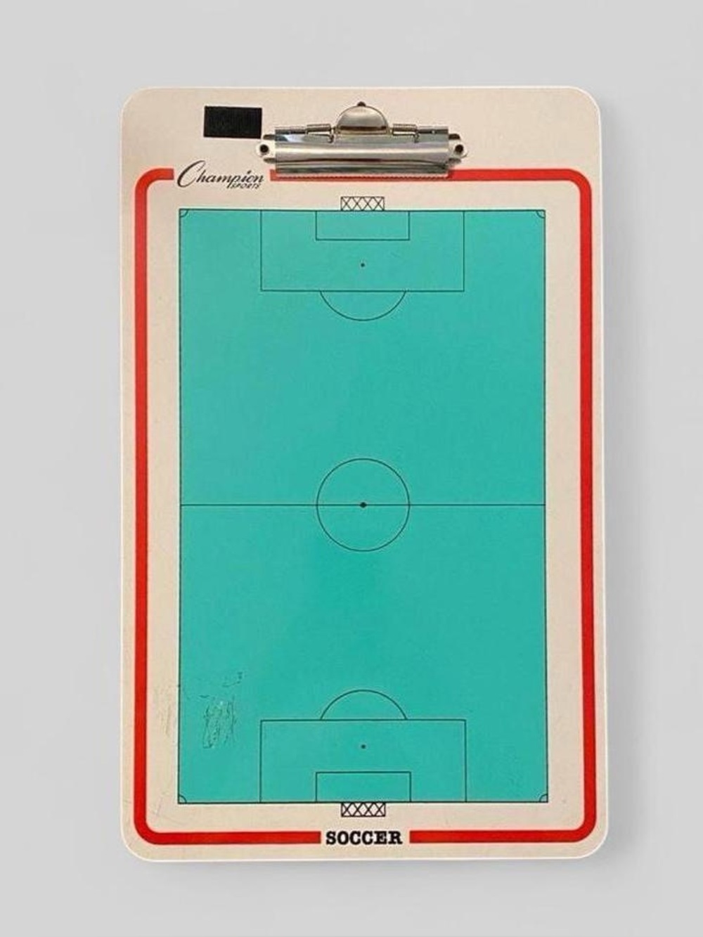 Champion Sports Soccer Coaches Dry Erase Clipboard Strategy Board